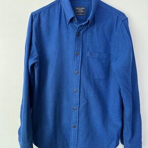 Abercrombie & Fitch Flannel Men's Vibrant Blue Button Down Shirt